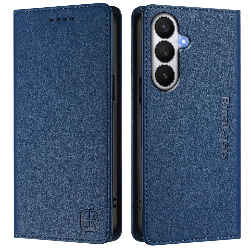 For Samsung Galaxy S26/S26 Pro Leather Case RINACASIS RC01 Phone Cover with RFID Blocking Wallet Stand