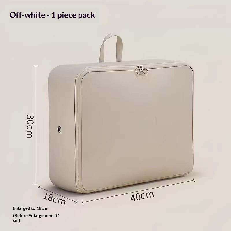 

1 Pcs Travel Compression Packing Cubes Bag Portable Suitcase Clothes Organizers Waterproof Luggage Storage Cases Drawer Bags белый