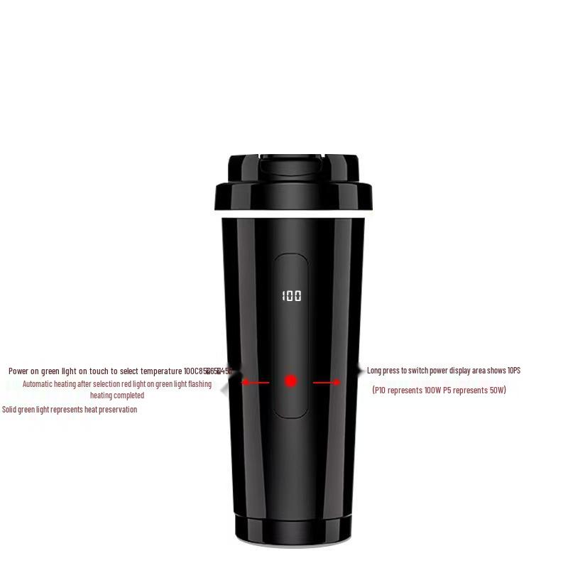 

2025 Universal Car Kettle: 316 Stainless Steel Heating Cup (12V/24V)