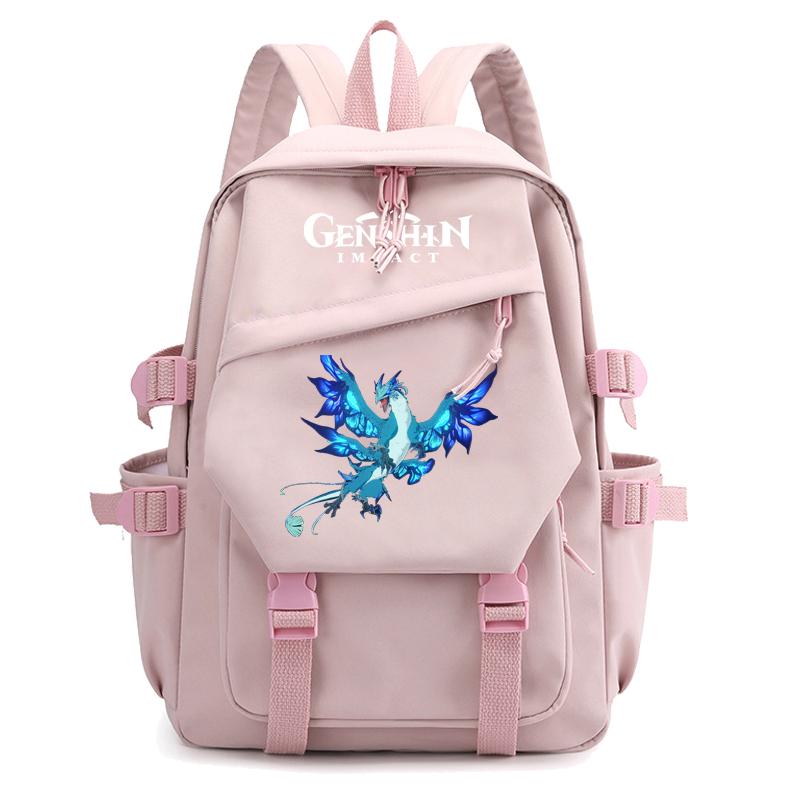 Anime Game Travel Backpack Printed Canvas Backpack for Boy Girl School Bag Students Women Large Capacity Bookbag Usb Charging Kids Gifts
