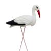White Crane Crane Statue Detachable Wire Feet Bird Ornament  Outdoor Yard Decoration