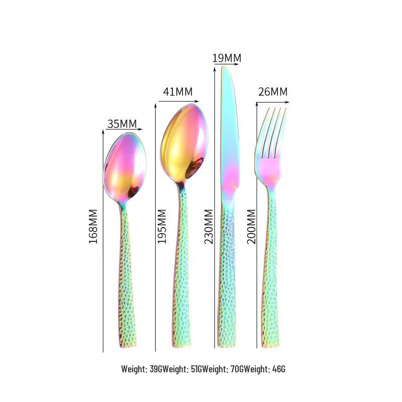 ZISIZ Water Cube Stainless Steel Cutlery Set