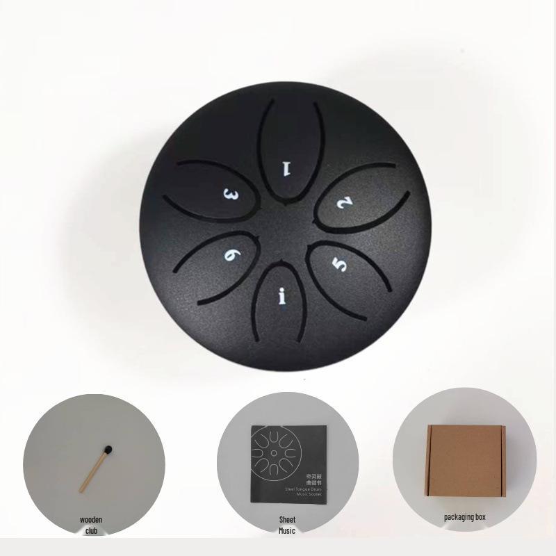 Ethereal 3-Inch Steel Tongue Drum: 6-Note Mini Percussion Instrument for Kids