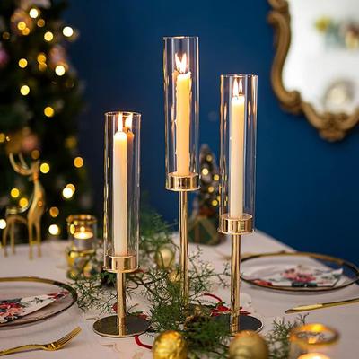 Metallkerzenhalter im europäischen Stil Vintage Kerzenständer Hotel Hochzeit Tischkerzenständer Jubiläum Weihnachten Tischdekoration
