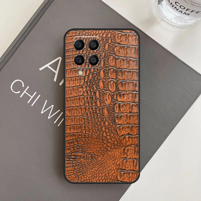 Crocodile Pattern Print Case For Samsung Galaxy M14 M34 M54 M21 M51 M12 M32 M52 M13 M23 M33 M53 M31s M30s M20 Coque