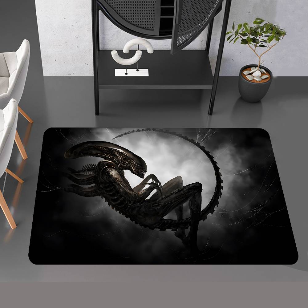 

Sci Fi Movie A-Alien Door Mat Kids Room Bedroom Decoration Balcony Anti-Slip Doormat Living Room Doormat Area Rug 40cm x 60cm