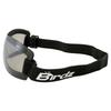 Birdz Wren Sports Goggles, Smoke Lens / UV400 & Anti-Fog / Helmet-Compatible (for Skydiving, Snowboarding, Motorcycle) WRENSM