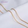 No Fade 14K Gold Plated Thin Curb Chain,Supplies For Women Necklace Bracelet Making Findings Side Chain Wholesale