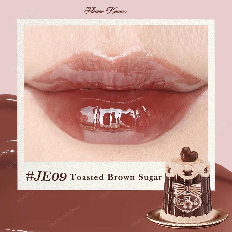 Flower Knows Sweetie Bear Hydrating Glossy Lip Tint Moisturizing Long Lasting Non-Sticky Vegan Lip Gloss for Smooth Moist Lips