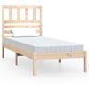 VidaXL Bed Frames Solid Pine Wood 75x190 Cm Small Single