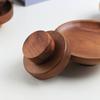 High Footed Dessert Plate Cake Stand Wooden Snack Plate Dim Sum Dish Fruit Bowl Dried Fruit Plates Candy Tray Bread Plates