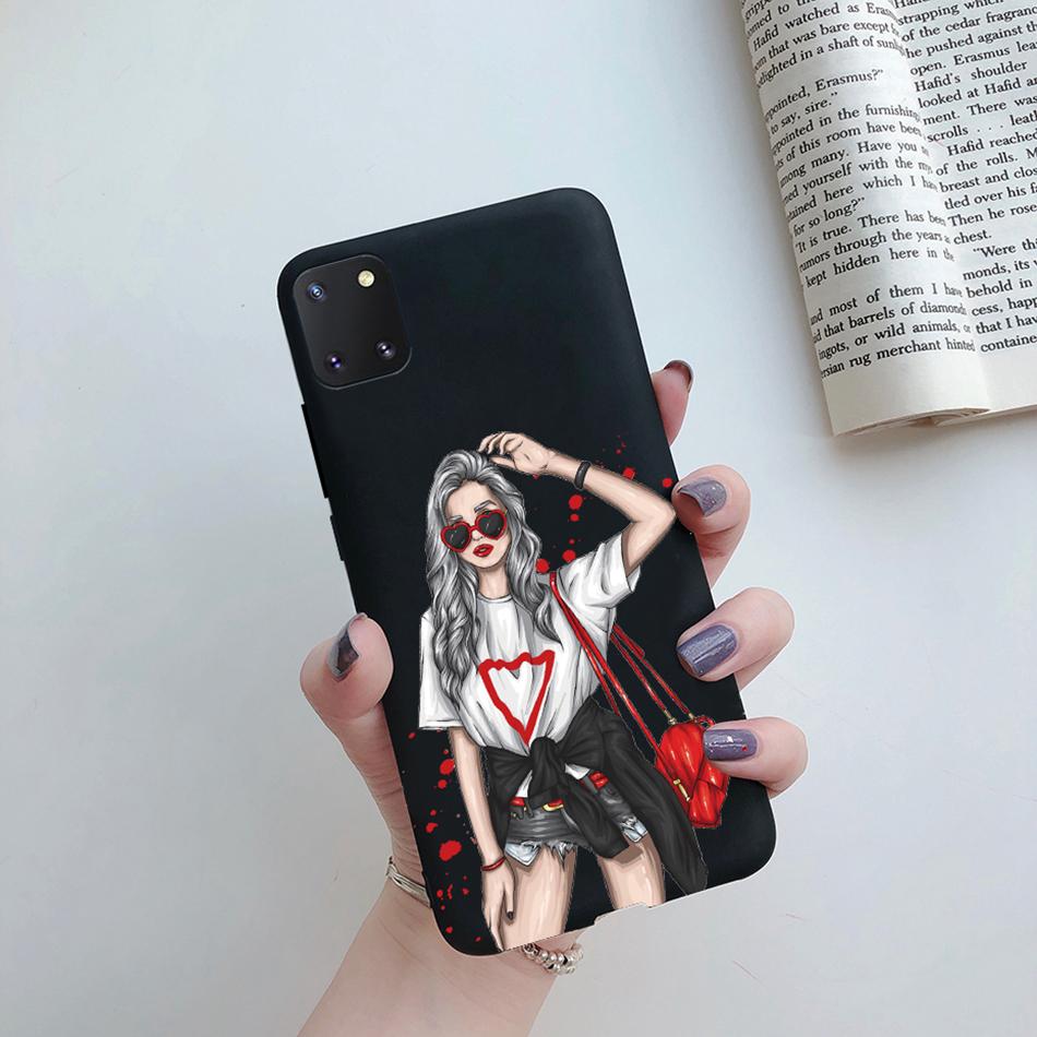 For Samsung Galaxy Note 10 Lite Phone Cover Cute Sweet Girls Patterned Silicone Soft Case For Samsung Note10 Lite S10 Lite Case