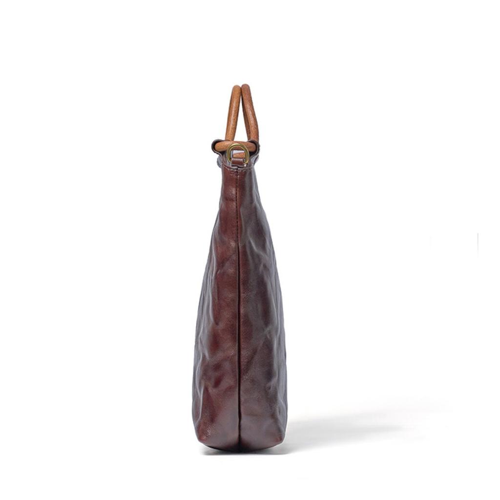 Cross-border leather whole tree paste hand scratching tannin real vegetable tanned cowhide tote bag handbag women's shoulder messenger bag bag