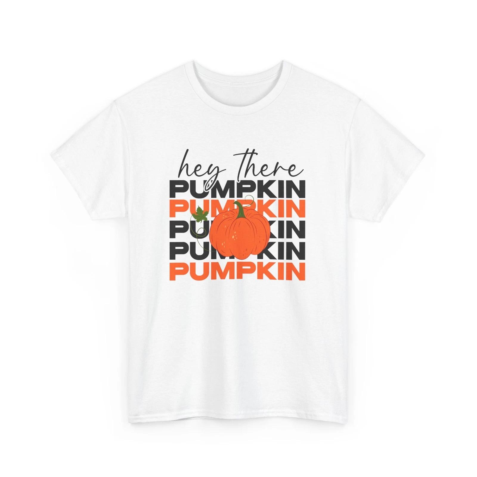 Fall Aesthetic T-Shirt | Autumn Pumpkin Spice Tee | Hey There Pumpkin Shirt XL