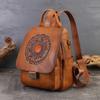 Genuine Leather Double-shoulder Bag, Large Capacity Single-shoulder Backpack, Multi-functional Double-shoulder Backpack