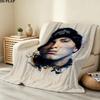 1PC Eminem Patterned Flannel Blanket Suitable For All Seasons For Home Decor Warmth And Comfort Gifts Holiday Present