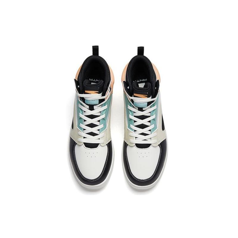 Anta High Top Sneakers Womens White Black 122238067-2