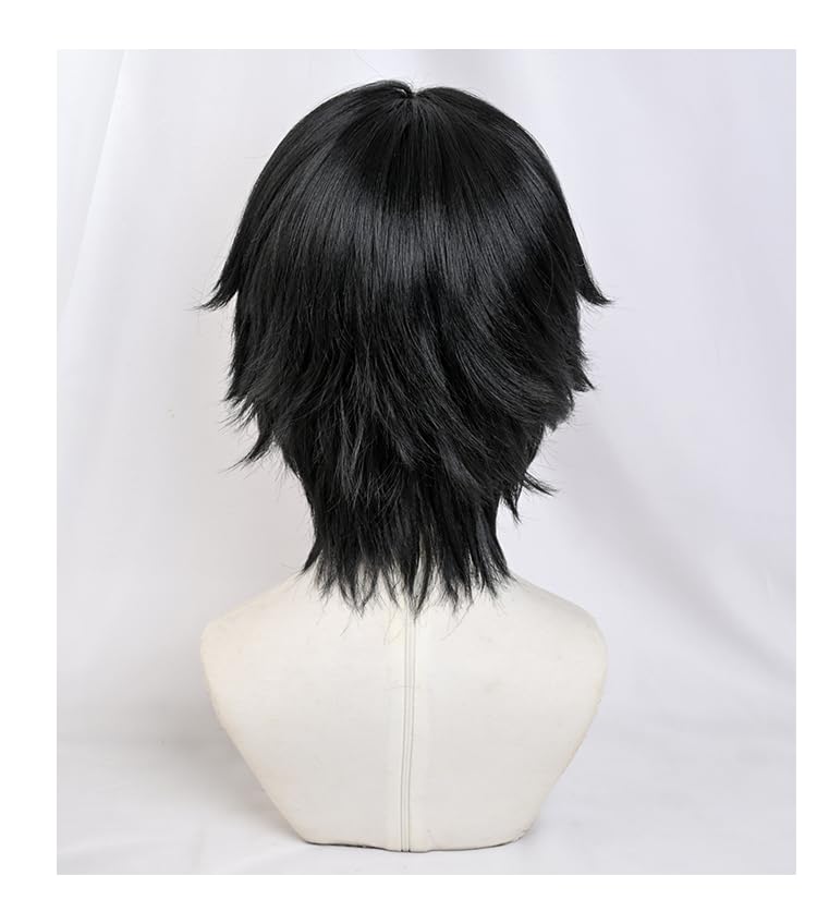 SUNXXCOS Hunter x Hunter Cosplay Wig with Costume Accessory for Women Heat-Resistant Net, (Chrollo Lucilfer)