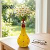 Playful Home Decoration Long Neck Colorful Chicken Statue Big Eye Cartoon Resin Rooster Vase Easy Care Vase Funny Outdoor Cock-Shaped for