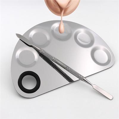 Stainless Steel Makeup Mixing Palette - Stainless Steel Makeup Mixing Palette Stainless Steel Makeup Mixing Palette - Stainless Steel Makeup Mixing Palette