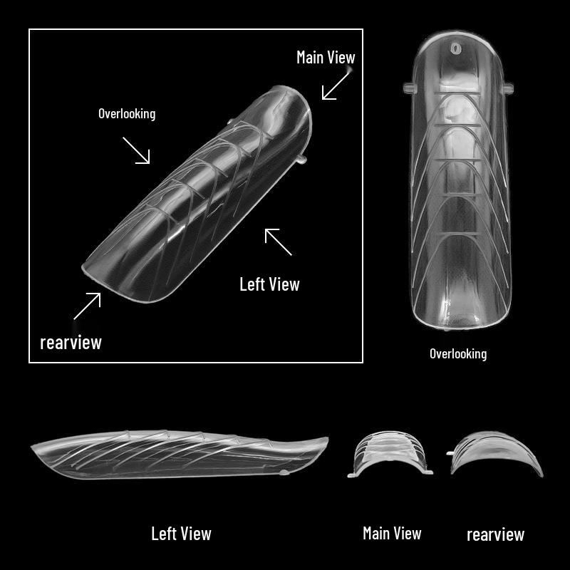 Nail Art Molds & Crystal UV Gel Extensions Set - 120pcs