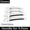 Styling Chrome Gloss Black For Nissan Sentra Sylphy B18    Carbon Fiber Exterior Door Handle Sticker Car Accessories