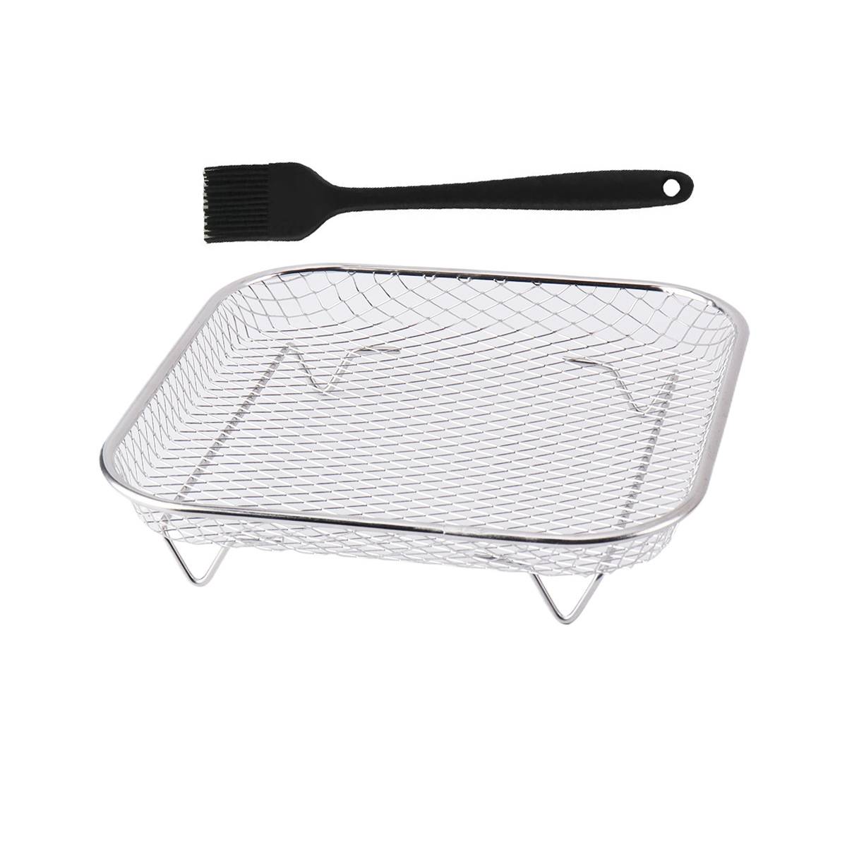 

Air Fryer Universal Accessories Non-Stick Airfryer Tray Wire Rack Basket Kitchen Gadgets Multipurpose for Baking Cooking Tool