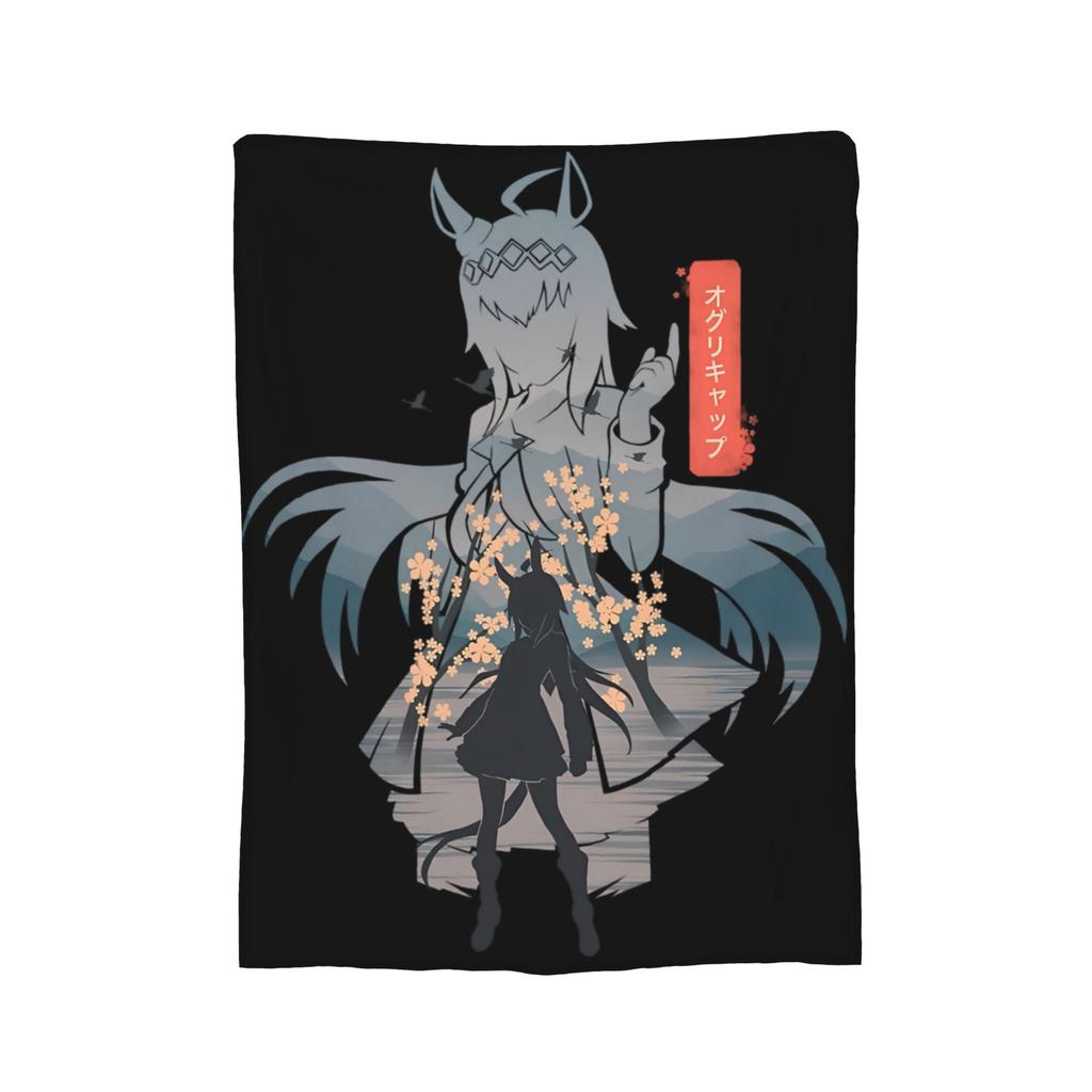 Uma Musume Pretty Derby Blanket Fleece All Season  Portable Lightweight Thin Throw Blankets for Sofa Bedroom Bedspreads