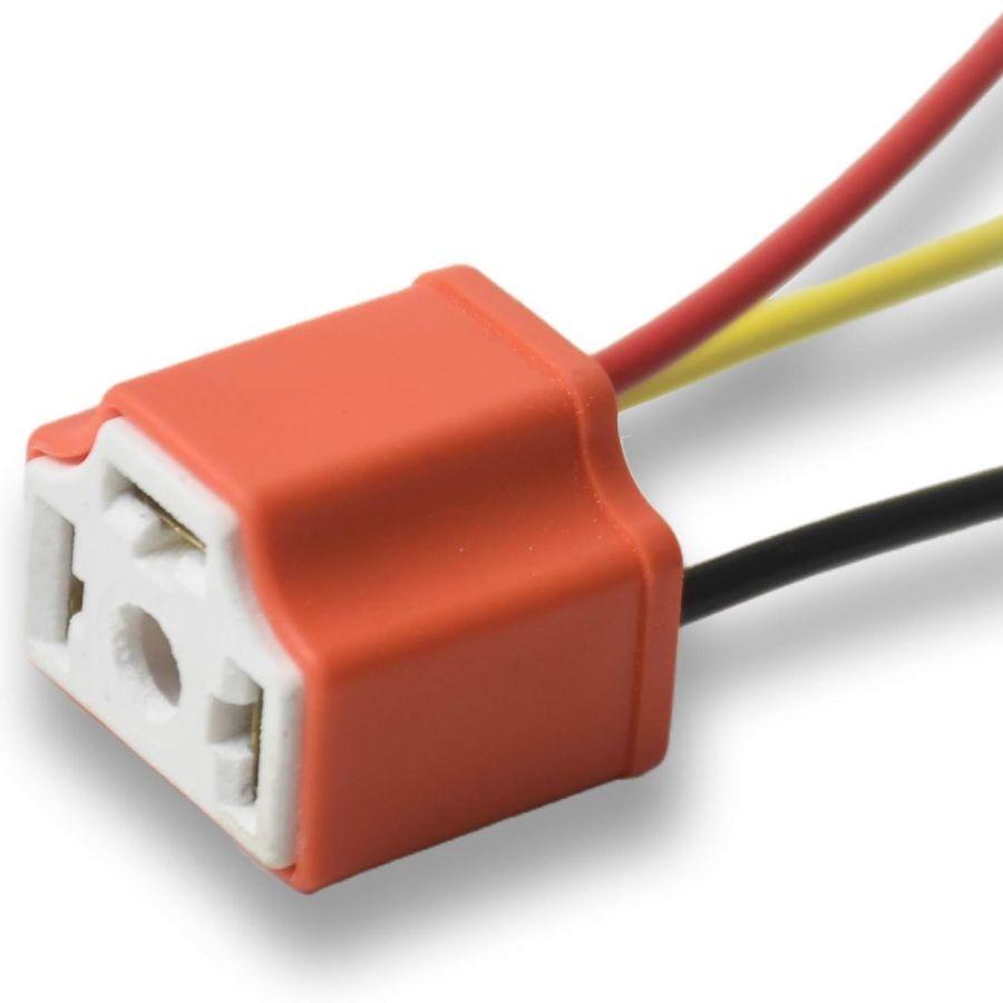 1PCS 3-Prong Adapter Harness Socket 3 Wire Connector Conversion for Automotiv