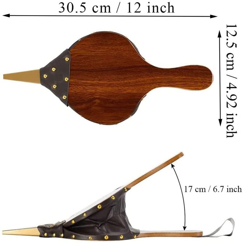 

Воздуходувка для камина, 12 X 4,92 дюйма, воздуходувка для дерева, ручная воздуходувка, для кемпинга на открытом воздухе, гриля для барбекю, дровяной печи, очага, костра, коричневая краска-спрей коричневый