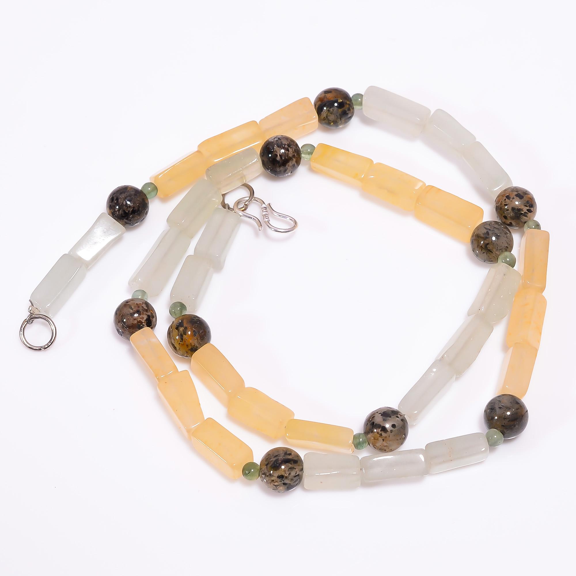 

Ожерелье из бусин из точечного кварца, авантюрина, халцедона, драгоценного камня 3-13 мм 18 UB-8116 UB-8116