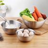 TXCAOT Set Deep Stainless Steel Bowl Deep Bowl Stainless Steel Bowl Salad Bowl Cake Ball with Scale 16cm 19cm 24cm 3-piece 18-8