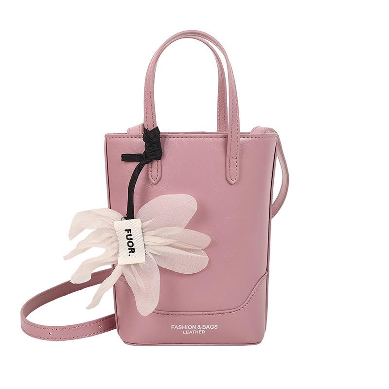 

2025 Versatile Chic Handheld Market Basket & Crossbody Bag for Women Without Pendant рожевий