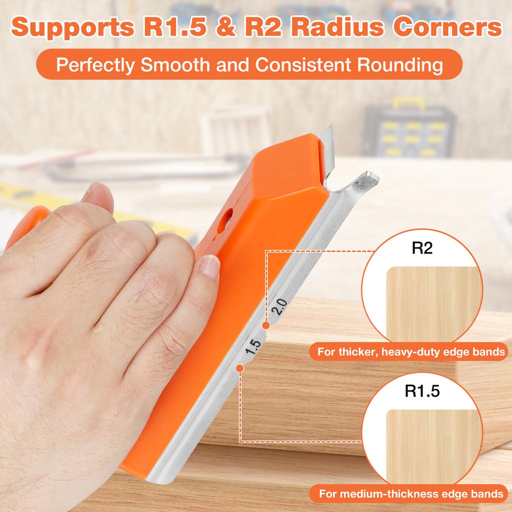 3 In 1 Woodworking Edge Trimmer Carpentry Fillet Scraper Board For All Edge Banding Materials Trimming Knife Woodworking Tool