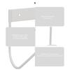 Garden Hose Holder 304 Stainless Steel Wall Mount Heave Duty Water Hose Hook Hanger for Outside Yard White