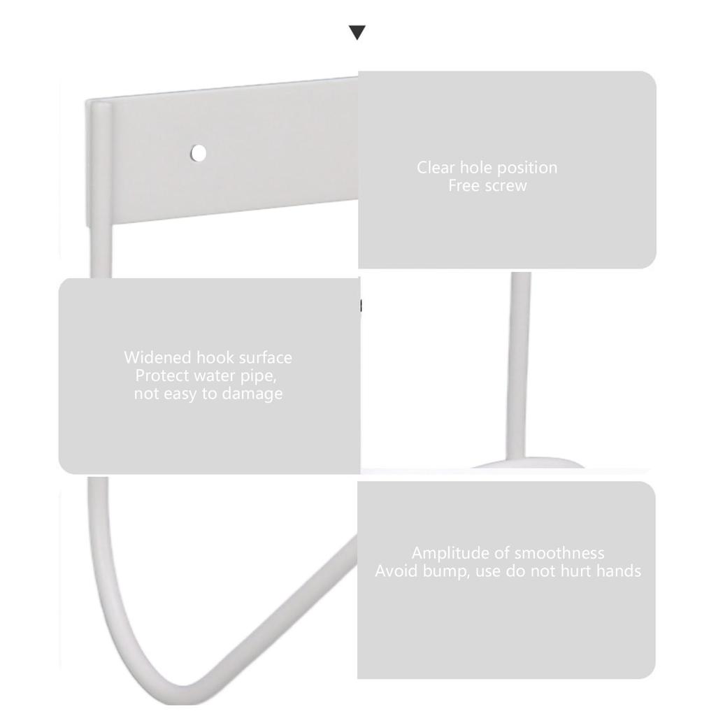 Garden Hose Holder 304 Stainless Steel Wall Mount Heave Duty Water Hose Hook Hanger for Outside Yard White