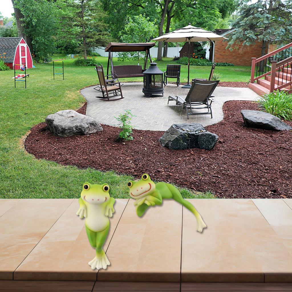 For Indoor Plants Collectible Frog Decorative Figurines Garden Decor Collectible Figure Cohesive Look Display Versatility