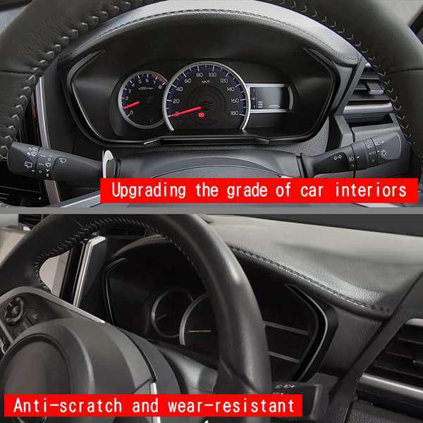 1 Pair Bright Black ABS Dashboard Trim for 2022 Toyota ROOMY