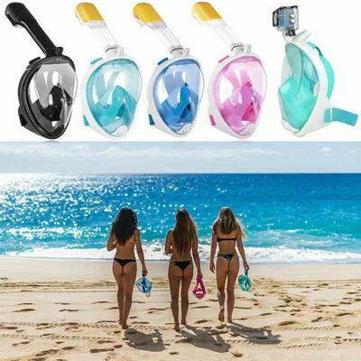 Diving Mask Swimming Equipment Fully Dry Silicone Goggles Masks For GoPro With Earplugs Snorkeling Set