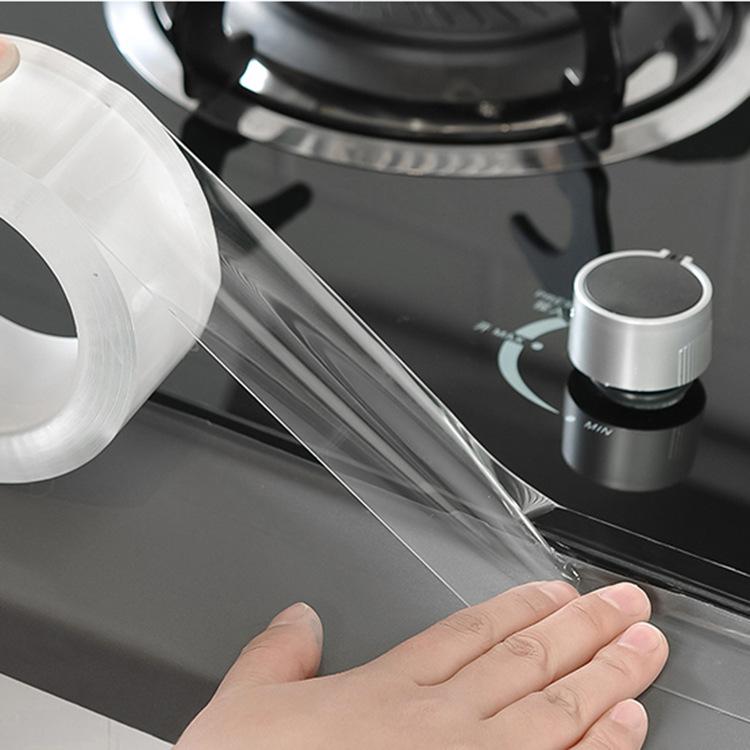 Acrylic Mildew Proof Waterproof Tape Sink Adhesive Magic Transparent Non-trace Double-sided Adhesive Seam Adhesive Nanotape