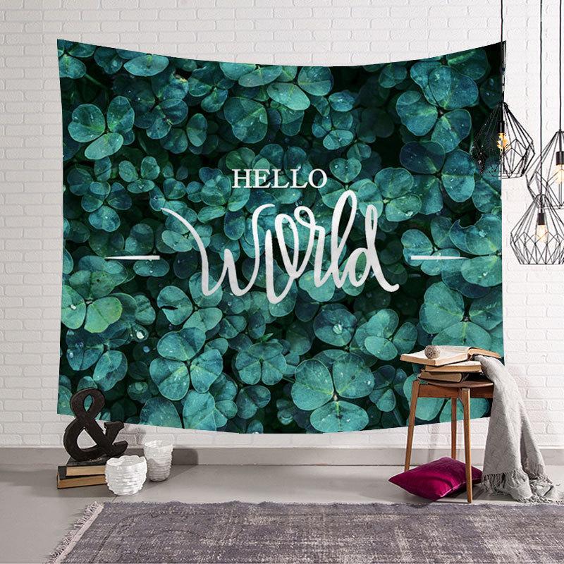Ins Background Cloth Green Decoration Bedroom Hanging Cloth Room Decoration Painting Tapestry Wall Cloth