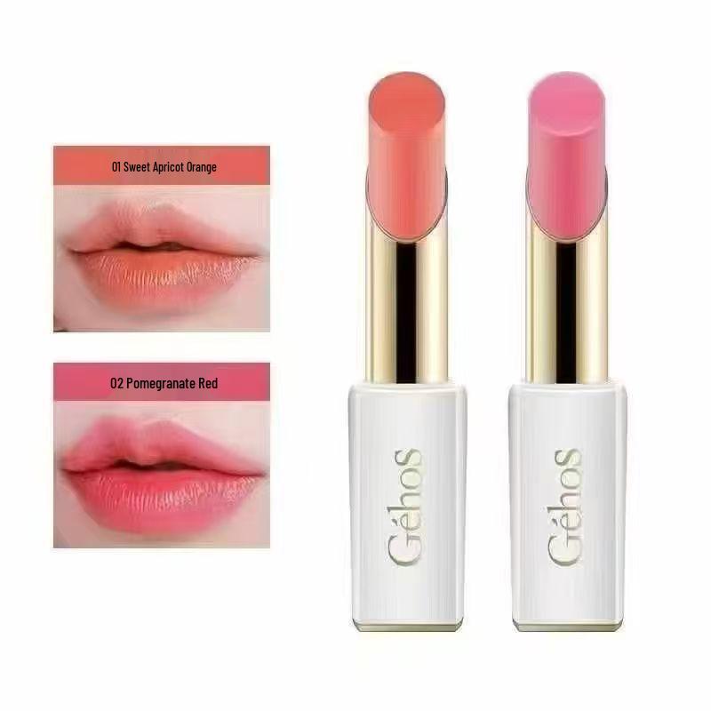 Ji Xi Genuine Temperature-Changing Lipstick: Pomegranate Red & Sweet Apricot Orange Shades Sweet Apricot Orange Temperature-changing Lipstick