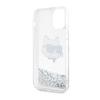 Karl Lagerfeld Liquid Glitter Nft Choupette Head - Etui Iphone 12 / Iphone 12 Pro (Srebrny)