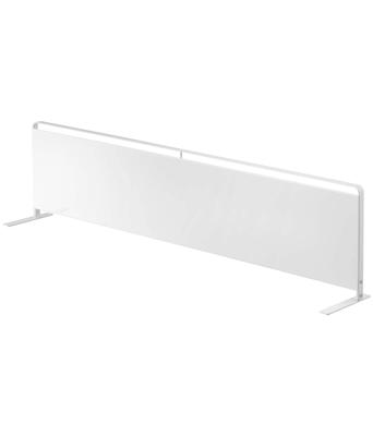 Yamazaki Kitchen Freestanding Steel Panel Horizontal Type White Tower Storage Unit with Floating Storage, Approx. W84 X D14 X H21cm, Easy