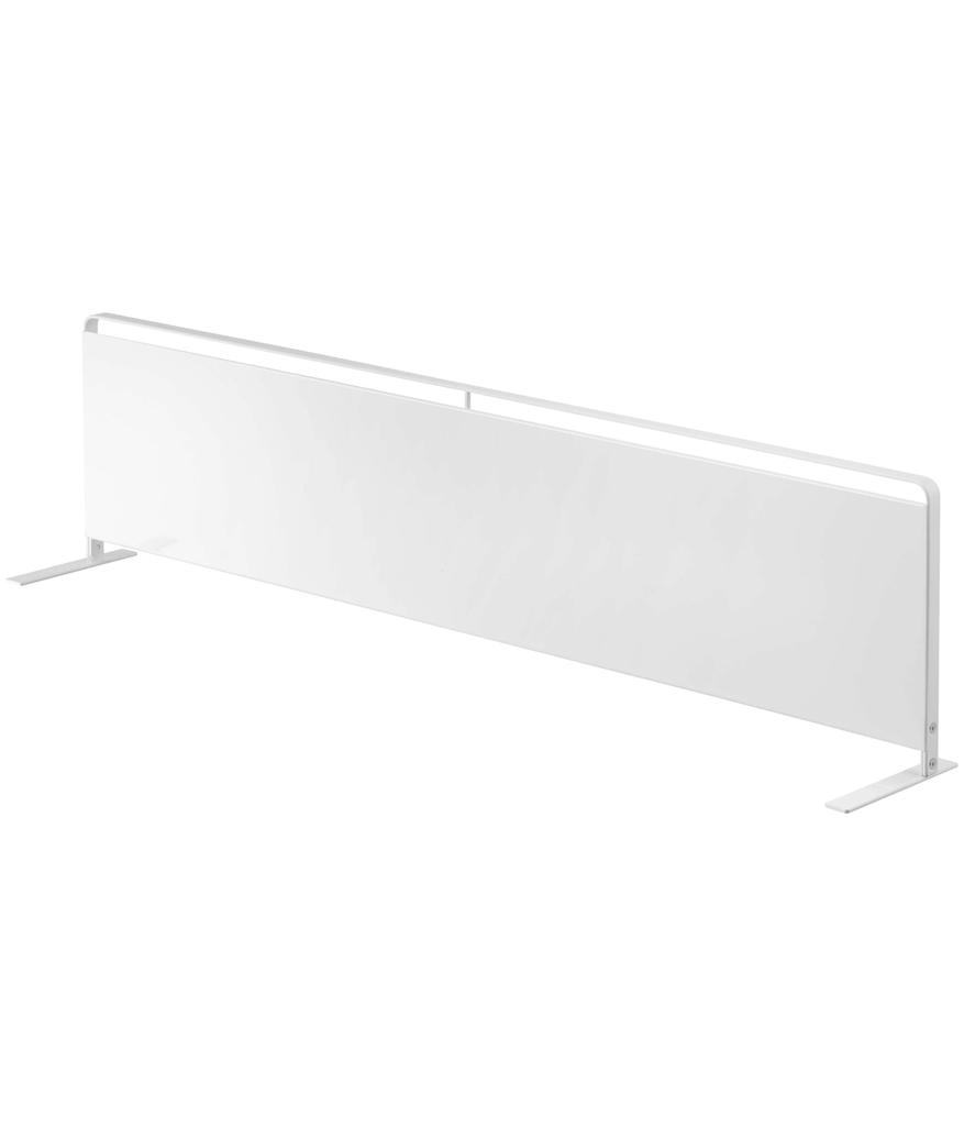 Yamazaki Kitchen Freestanding Steel Panel Horizontal Type White Tower Storage Unit with Floating Storage, Approx. W84 X D14 X H21cm, Easy