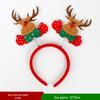 Christmas Deer Antler & Snowman Headband - Festive Party Headdress Gift