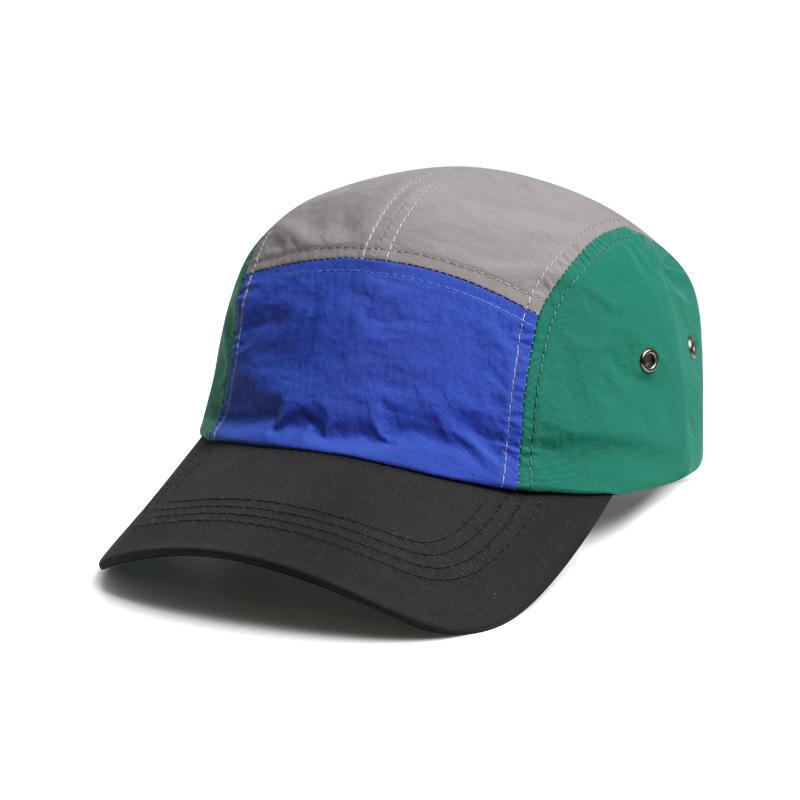 Retro Color Blocked Baseball Cap, Quick Drying Waterproof Soft Top Duckbill Cap, Outdoor Sports and Leisure Sun Shading