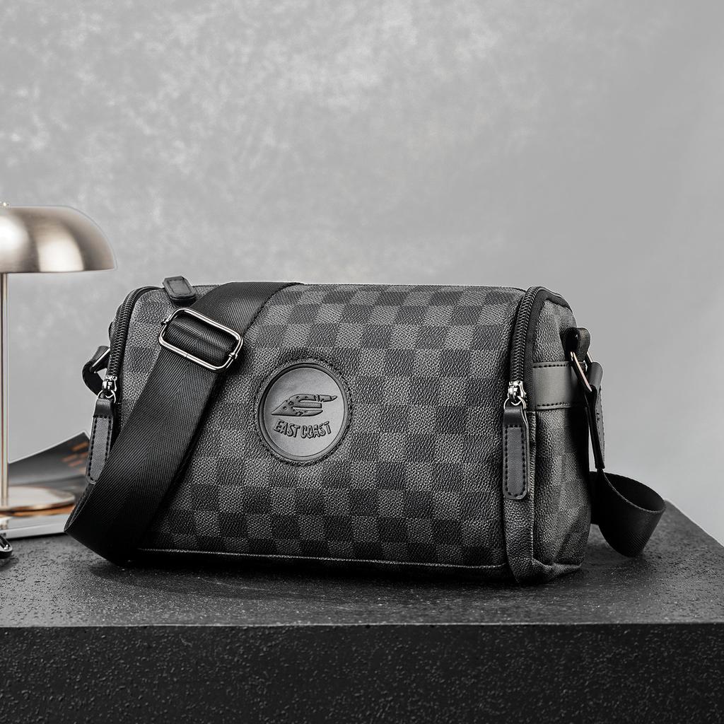 Sac à Bandoulière Homme Tendance Classique, Sac Messager, Petit Sac à Dos pour Commuter en Plein Air, Sacoche Coréenne Petite Version Décontractée.