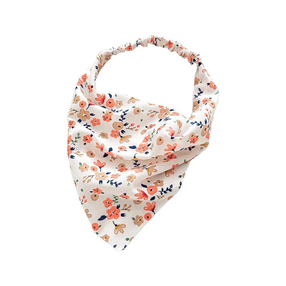Rural Style Triangular Headscarf Women's Elastic Band Headscarf Printing Summer Elastic Triangular Headband Versatile O4P9