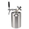 Mini butoi de bere Growler 5L din oțel inoxidabil sistem portabil de dozator sub presiune pentru acasă cu 60PSI